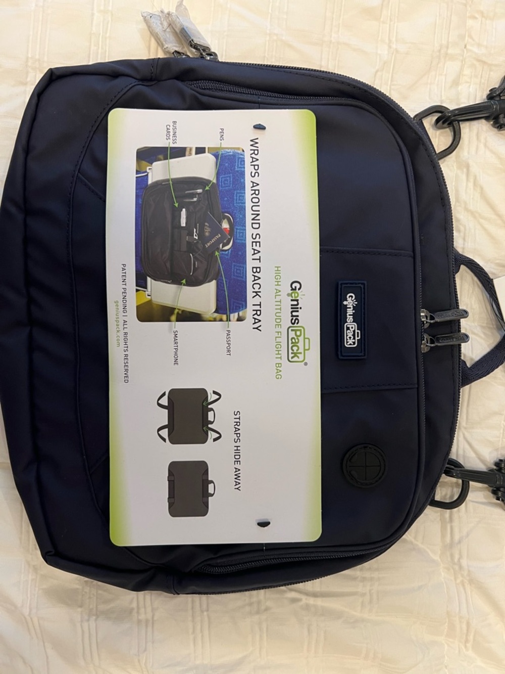 Genius Pack High Altitude Flight Bag in Navy NWT